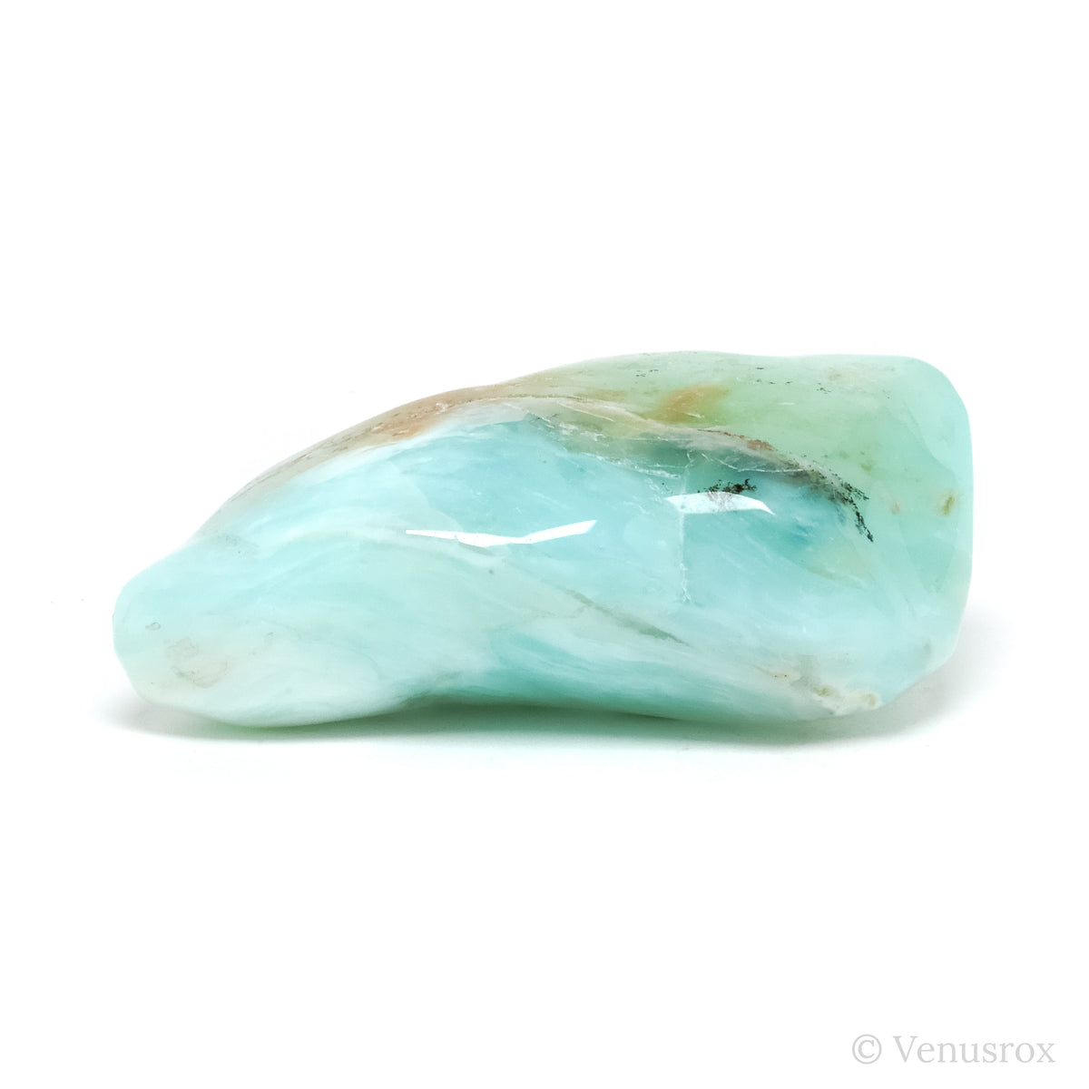 Blue Andean Opal Polished Crystal from the Acari Mine, Caraveli Province, Arequipa Department, Peru | Venusrox