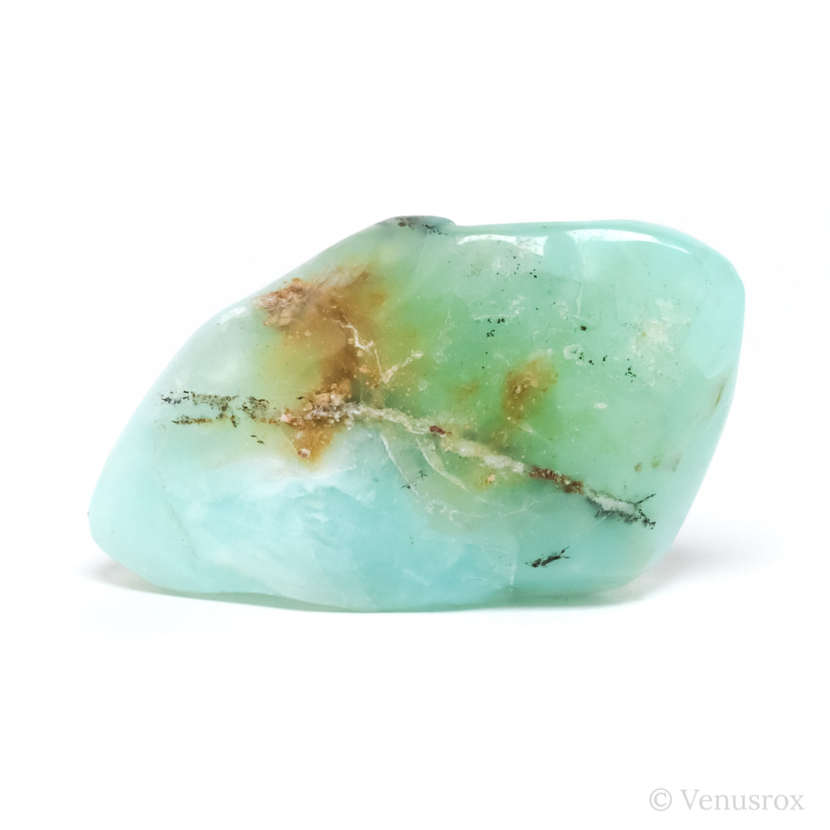 Blue Andean Opal Polished Crystal from the Acari Mine, Caraveli Province, Arequipa Department, Peru | Venusrox