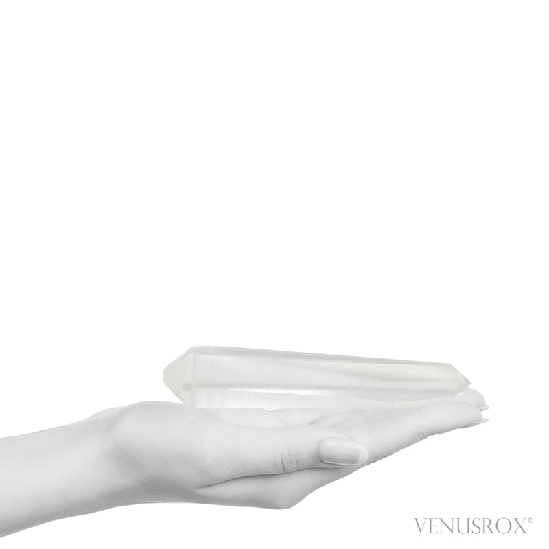 Lemurian Quartz Polished/Natural Double Terminated Point from Brazil | Venusrox