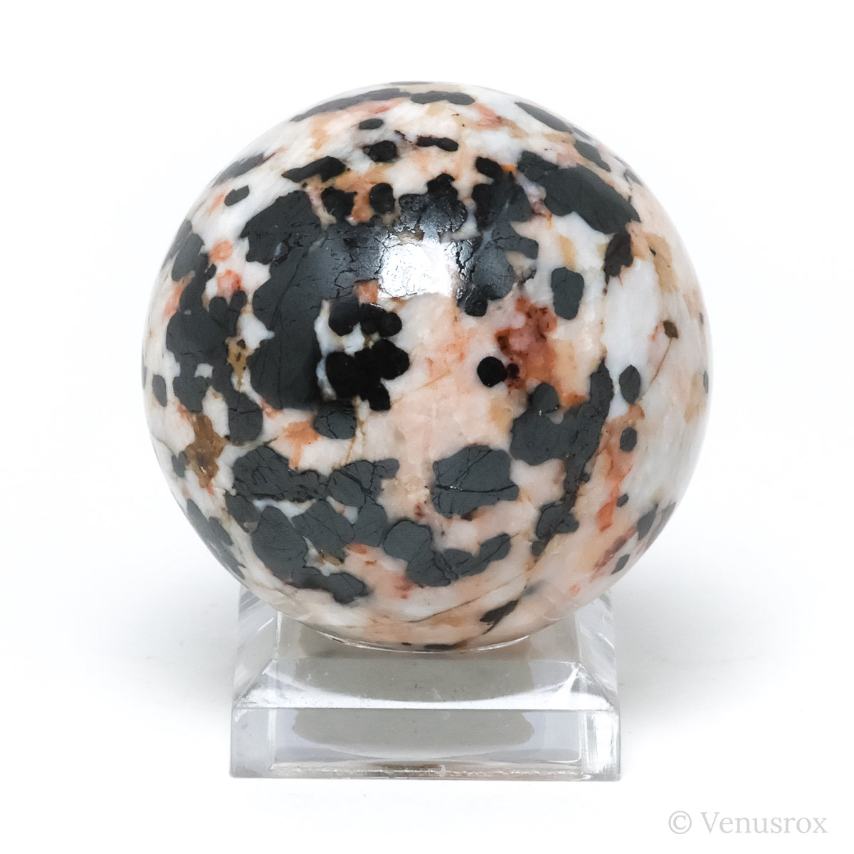 Willemite with Franklinite Polished Sphere from New Jersey, USA | Venusrox