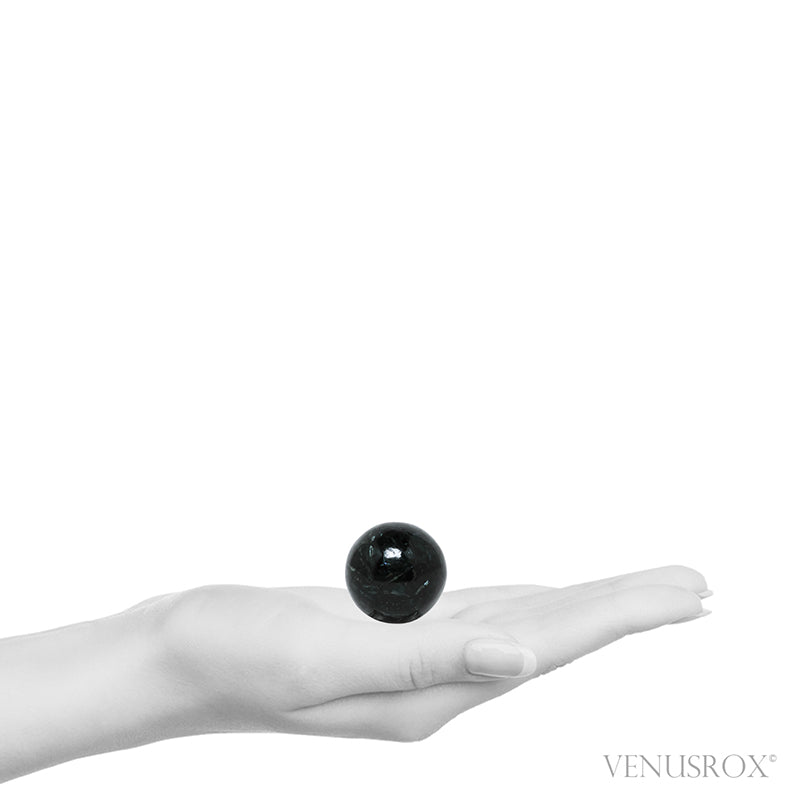 Nuummite Polished Sphere from Greenland | Venusrox