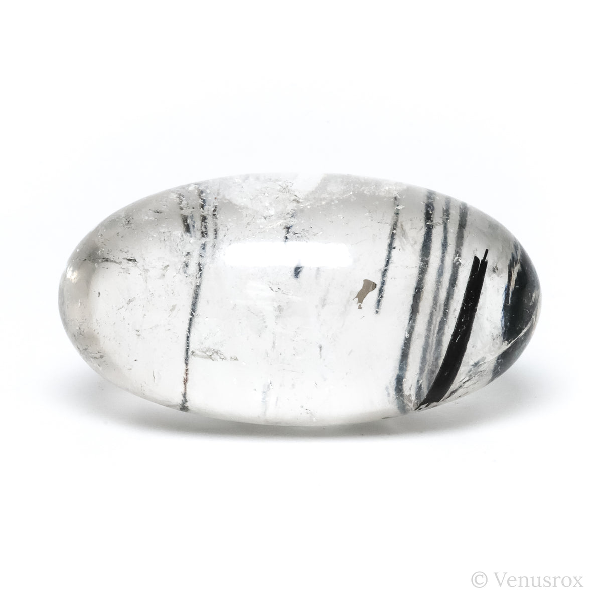 Tourmalinated Quartz Polished Crystal from Brazil | Venusrox