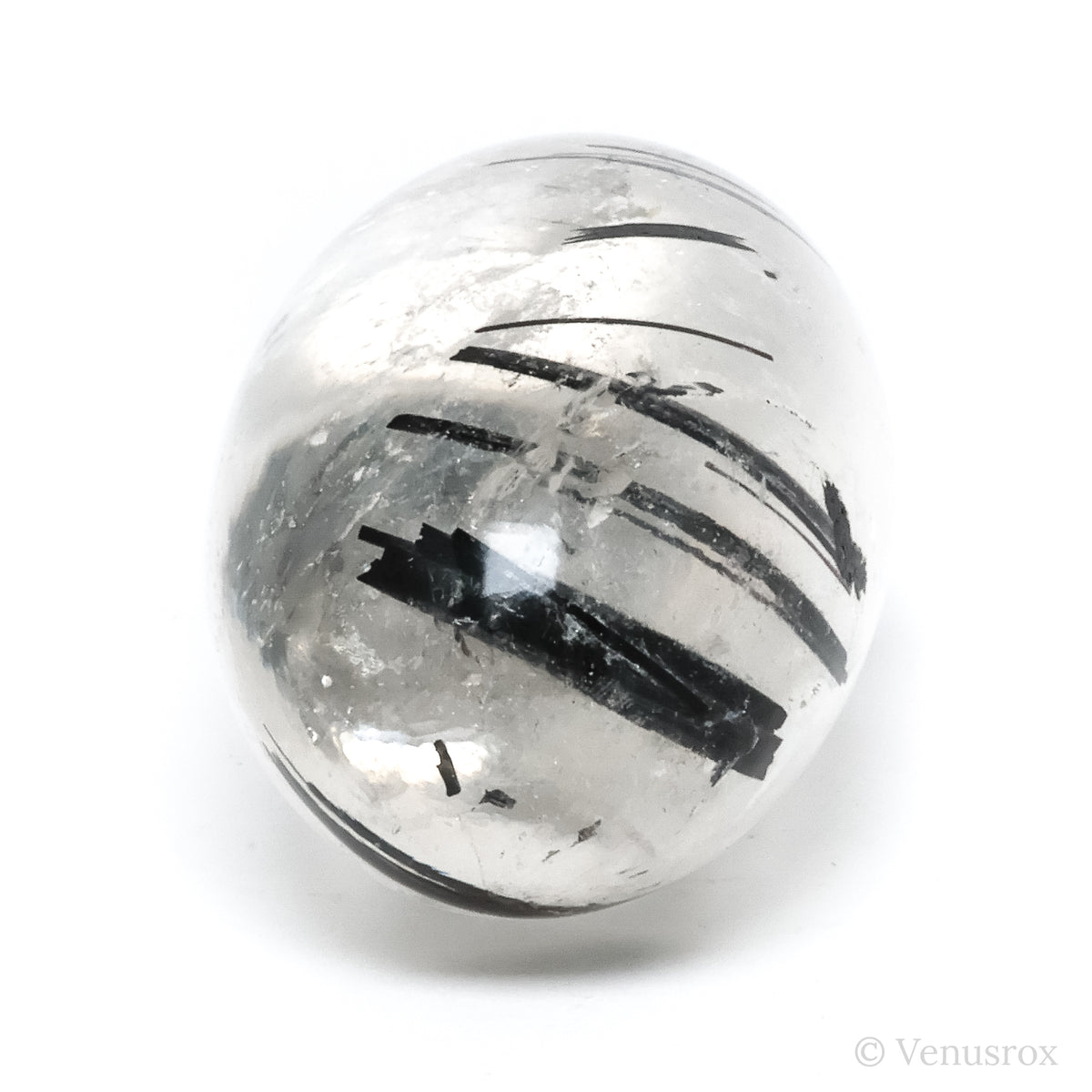 Tourmalinated Quartz Polished Crystal from Brazil | Venusrox