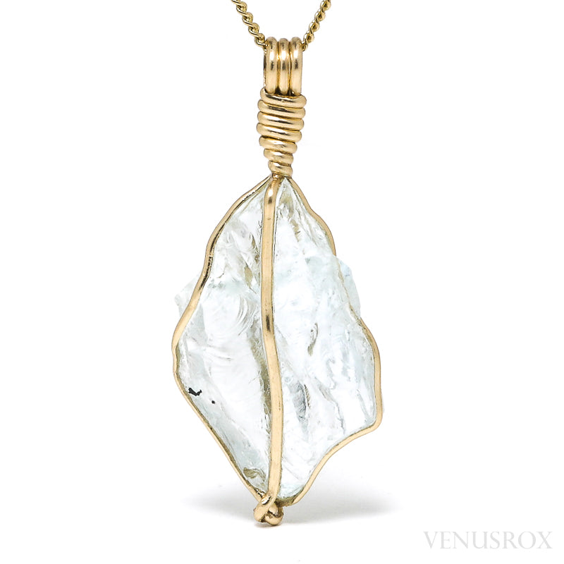 Aquamarine Polished Crystal Pendant from Brazil | Venusrox