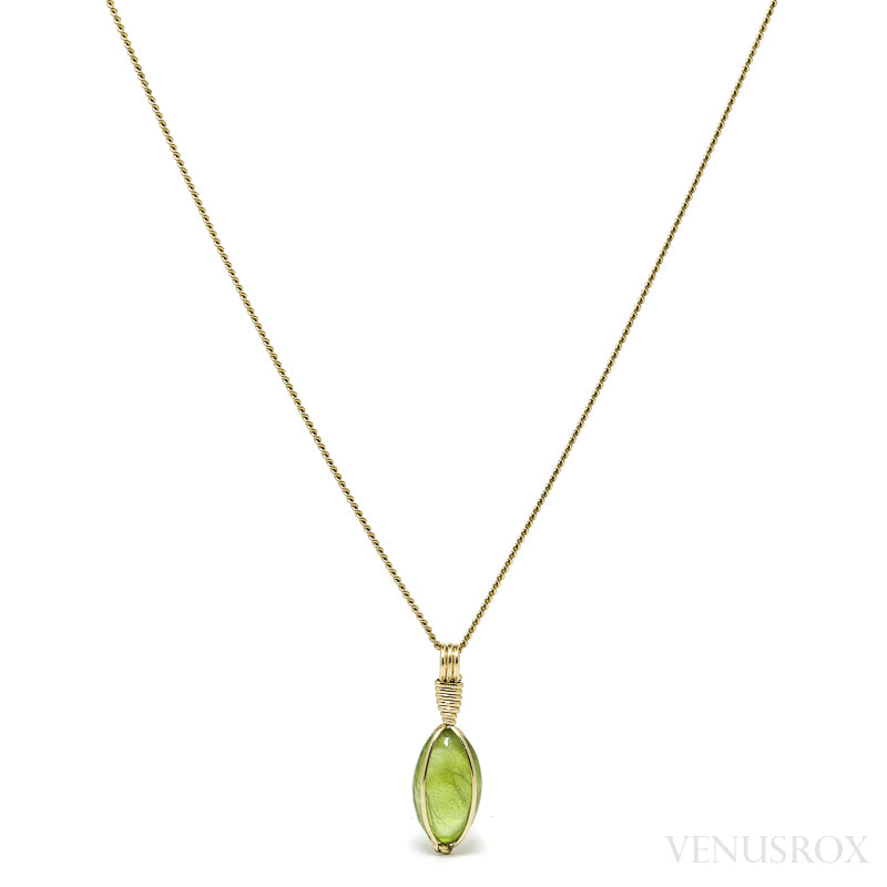 Peridot Polished Crystal Pendant from the Kaghan Valley, Pakistan | Venusrox