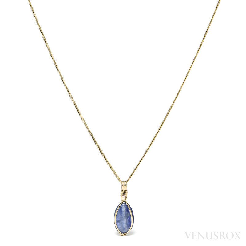 Blue Kyanite Polished Crystal Pendant from Nepal | Venusrox