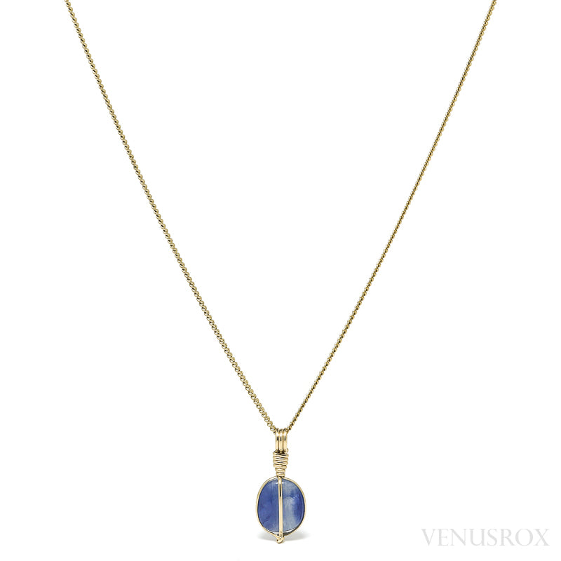 Blue Kyanite Polished Crystal Pendant from Nepal | Venusrox