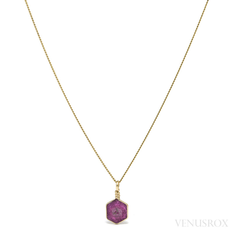 Ruby Polished Crystal Pendant from India | Venusrox