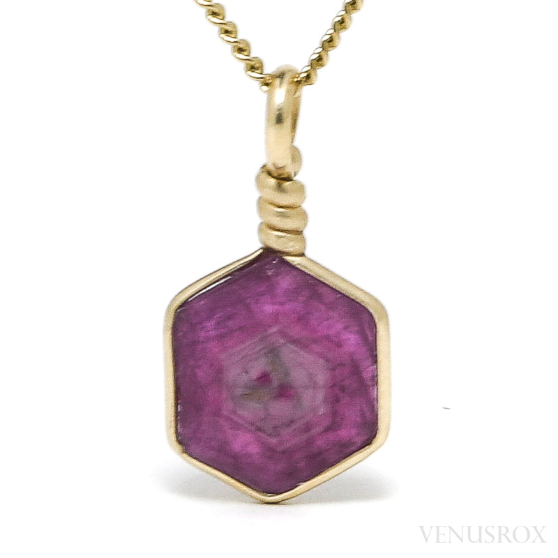 Ruby Polished Crystal Pendant from India | Venusrox