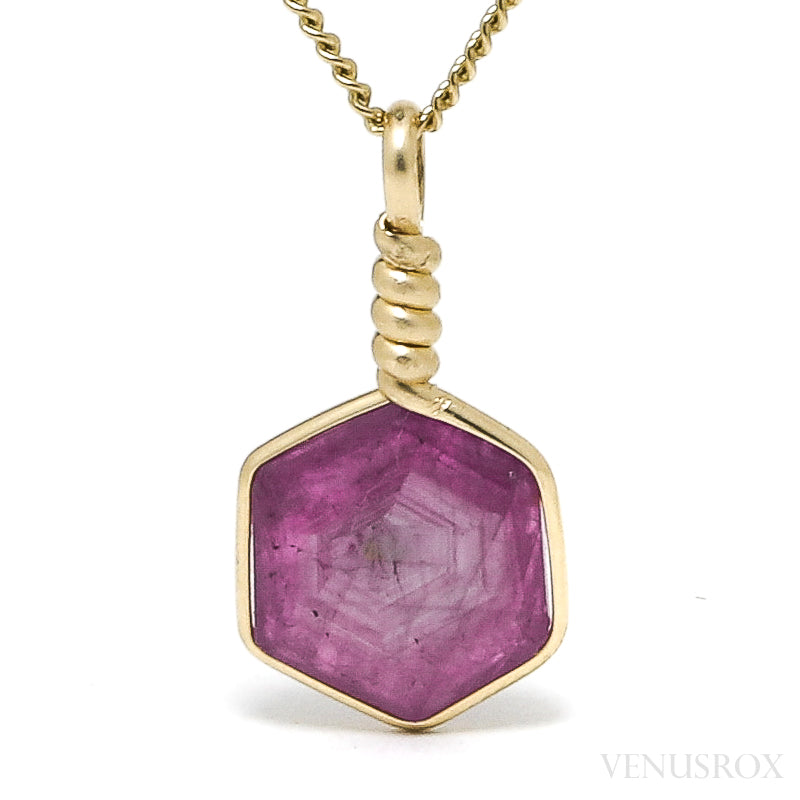 Ruby Polished Crystal Pendant from India | Venusrox