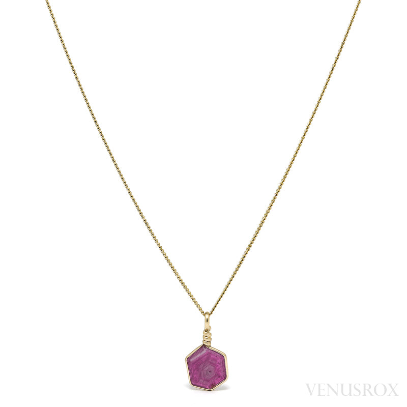 Ruby Polished Crystal Pendant from India | Venusrox