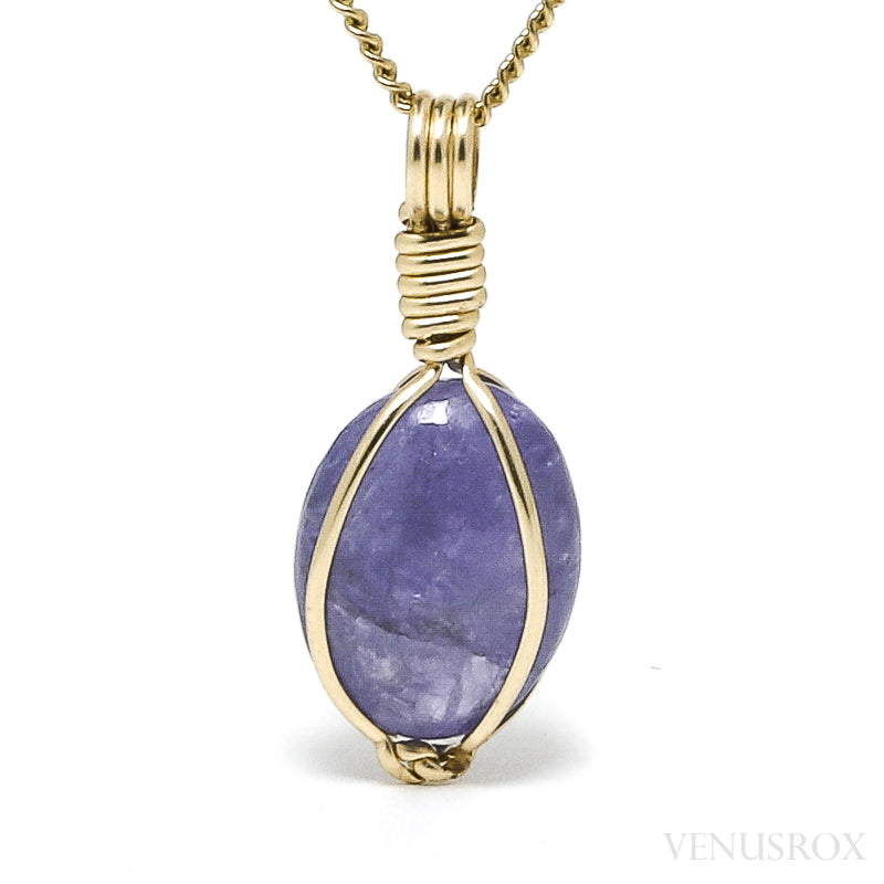 Natural Tanzanite Polished Crystal Pendant from Tanzania | Venusrox
