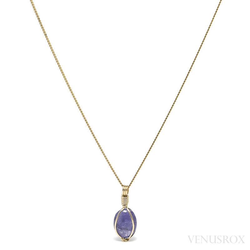 Natural Tanzanite Polished Crystal Pendant from Tanzania | Venusrox