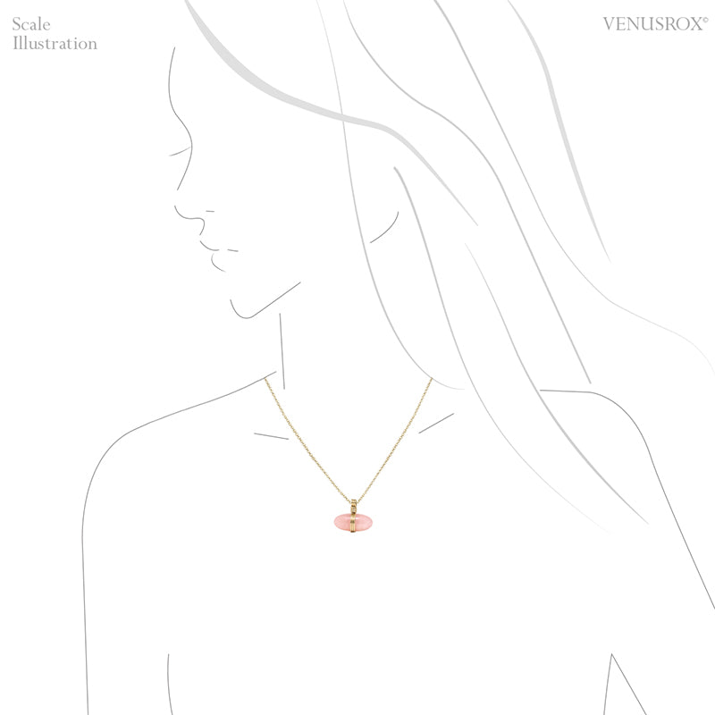Morganite Polished Crystal Pendant from Brazil | Venusrox