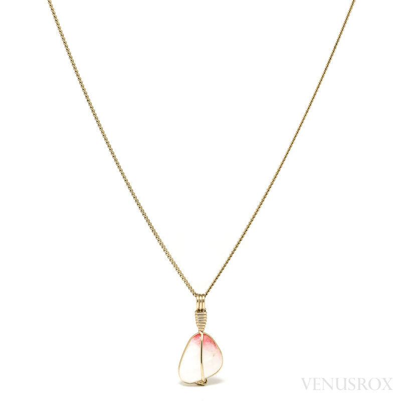 Tugtupite Polished Crystal Pendant from Tugtup Agtâkorfia, Narsaq municipality, Greenland | Venusrox