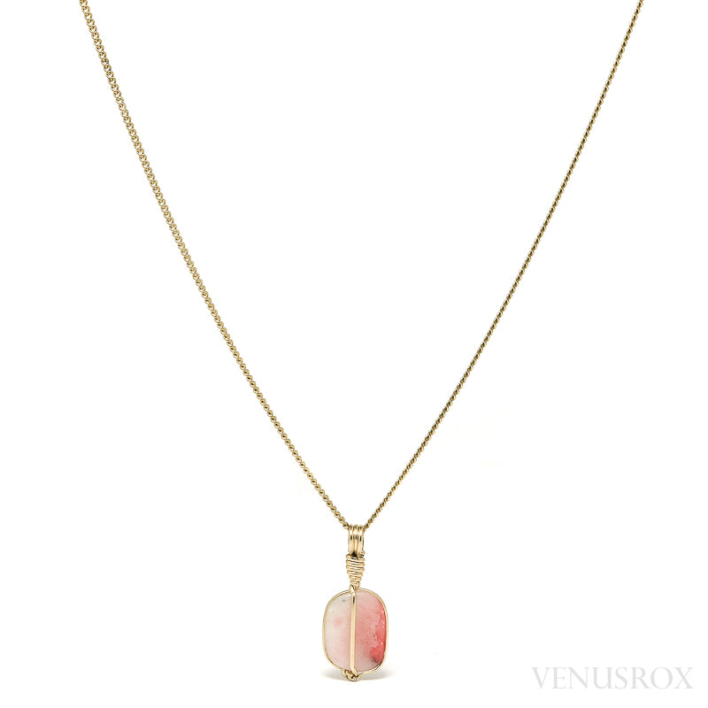 Tugtupite Polished Crystal Pendant from Tugtup Agtâkorfia, Narsaq municipality, Greenland | Venusrox
