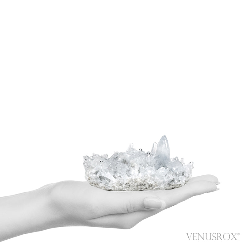 Blue Celestite on Matrix Natural Cluster from Madagascar | Venusrox