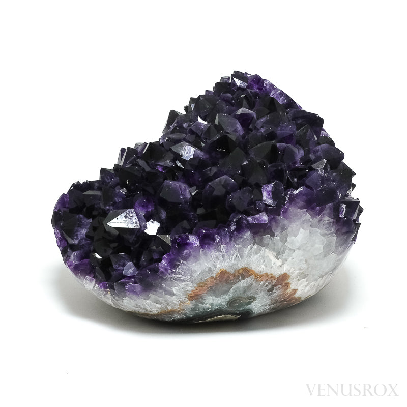 Amethyst with Agate, Quartz & Calcite Geode Sphere from Brazil | Venusrox