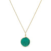 Malachite Polished Crystal Pendant with 9Kt Gold | Venusrox