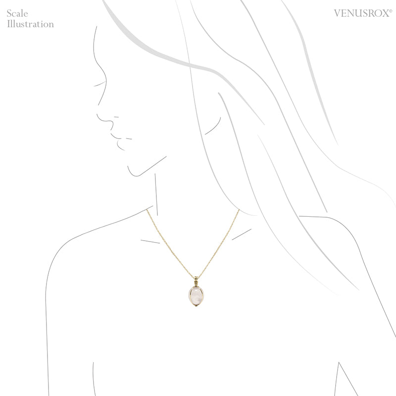 Star Rose Quartz Polished Crystal Pendant from Madagascar | Venusrox