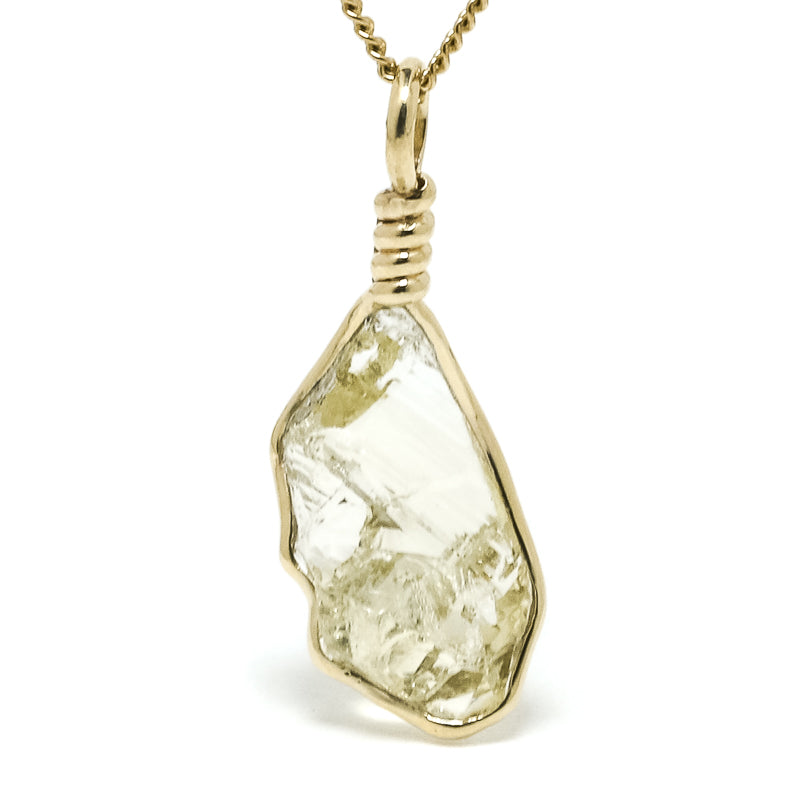 Heliodor Polished Crystal Pendant from Ukraine | Venusrox