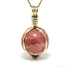 Rhodochrosite Polished Sphere Pendant from Argentina | Venusrox