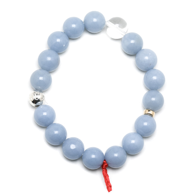 Angelite Bead Bracelet from Peru | Venusrox