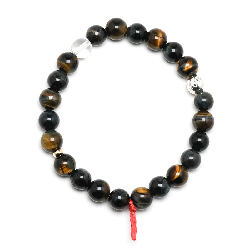 Blonde Tigers Eye with Falcons Eye Bracelet from South Africa | Venusrox