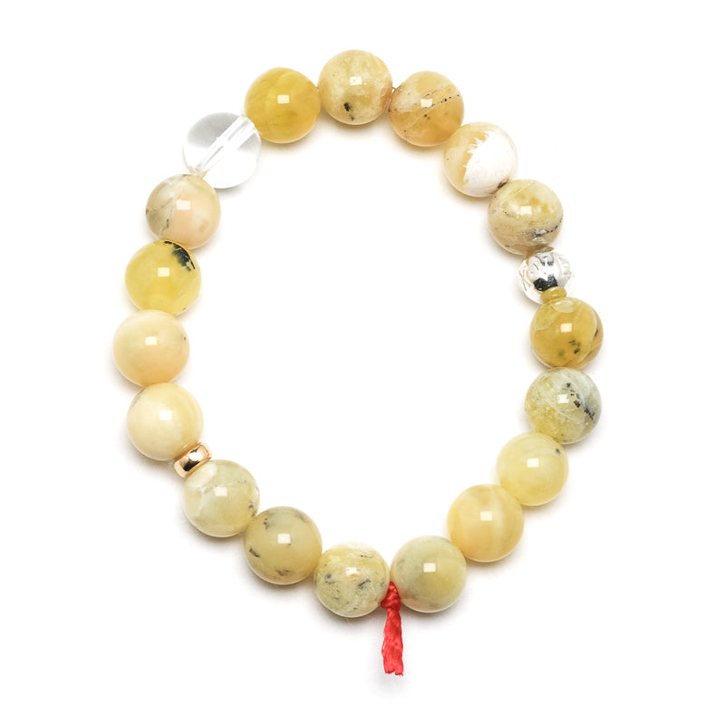 Yellow Opal Bead Bracelet from Mexico | Venusrox