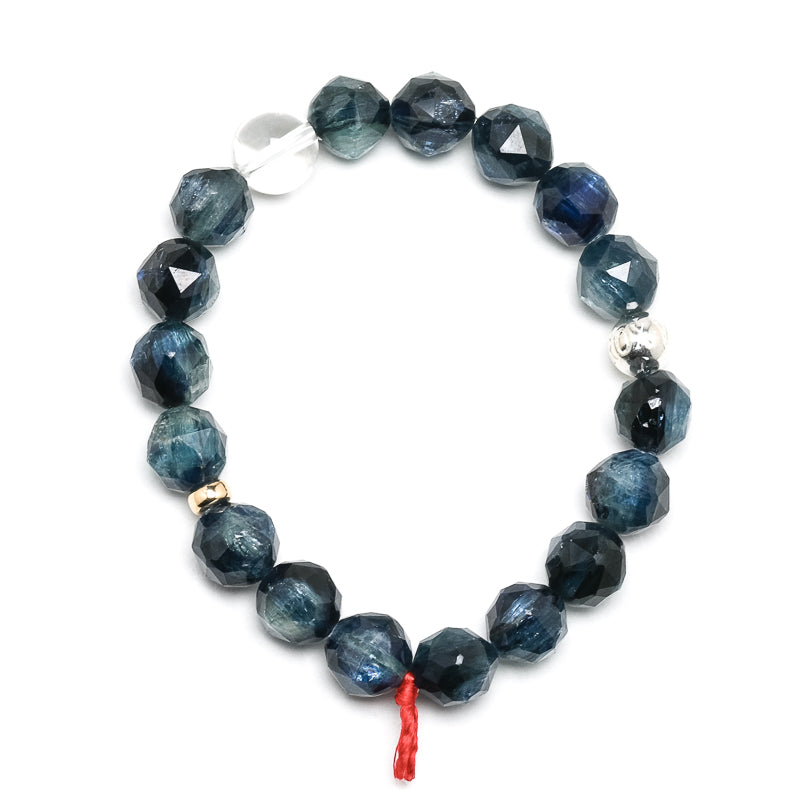 Blue Kyanite in Quartz Bracelet from Brazil | Venusrox