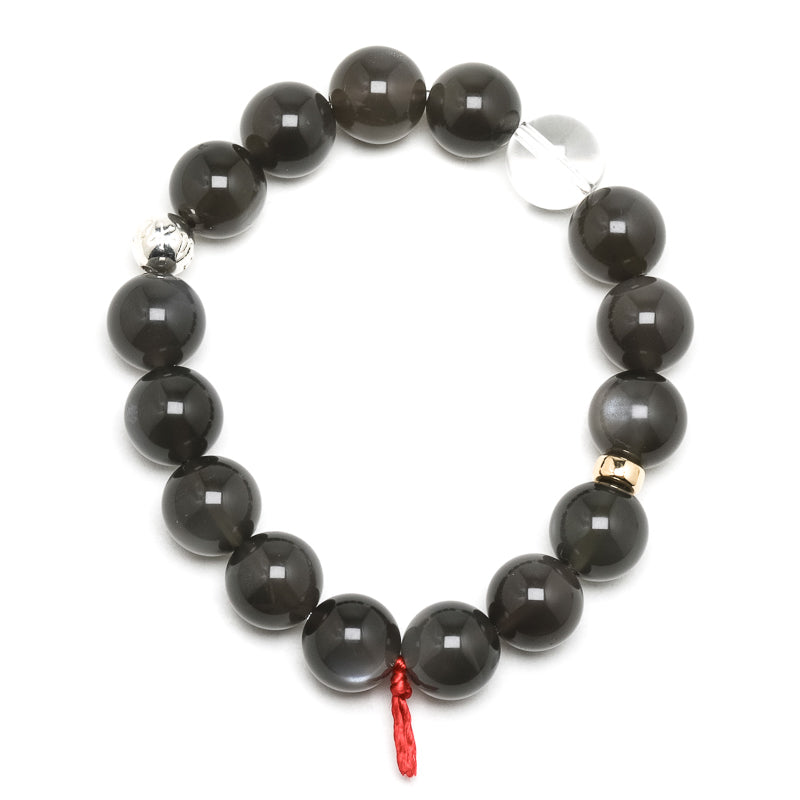 Black Moonstone Bead Bracelet from India | Venusrox