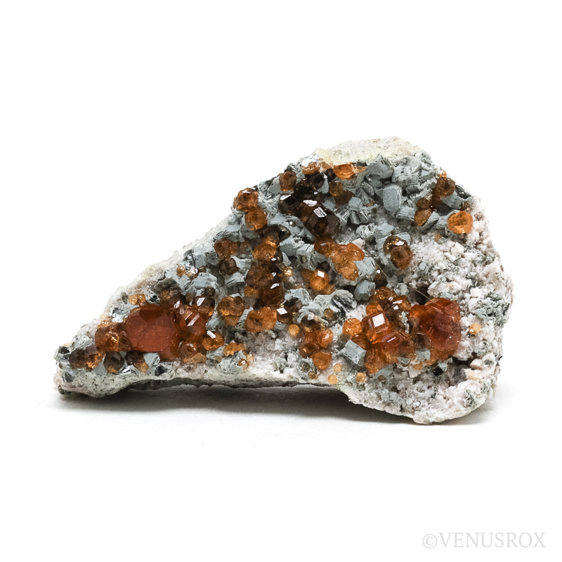 Spessartine Garnet on Matrix Natural Cluster from the Wushan Spessartine Mine, Tongbei, Yunxiao Co., Zhangzhou Prefecture, Fujian Province, China | Venusrox