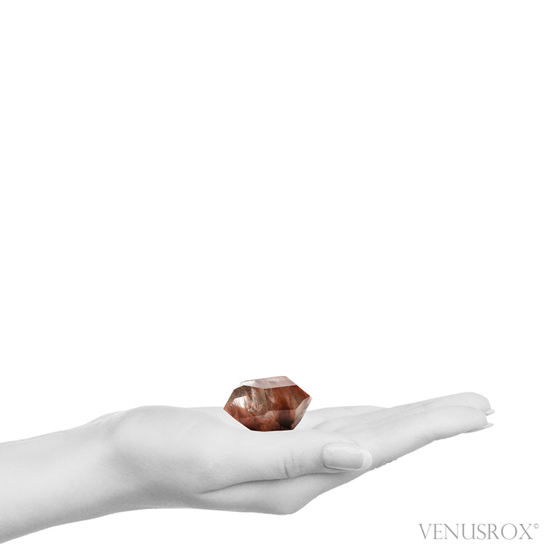 Amphibole Quartz Double Terminated Polished Point from Brazil | Venusrox