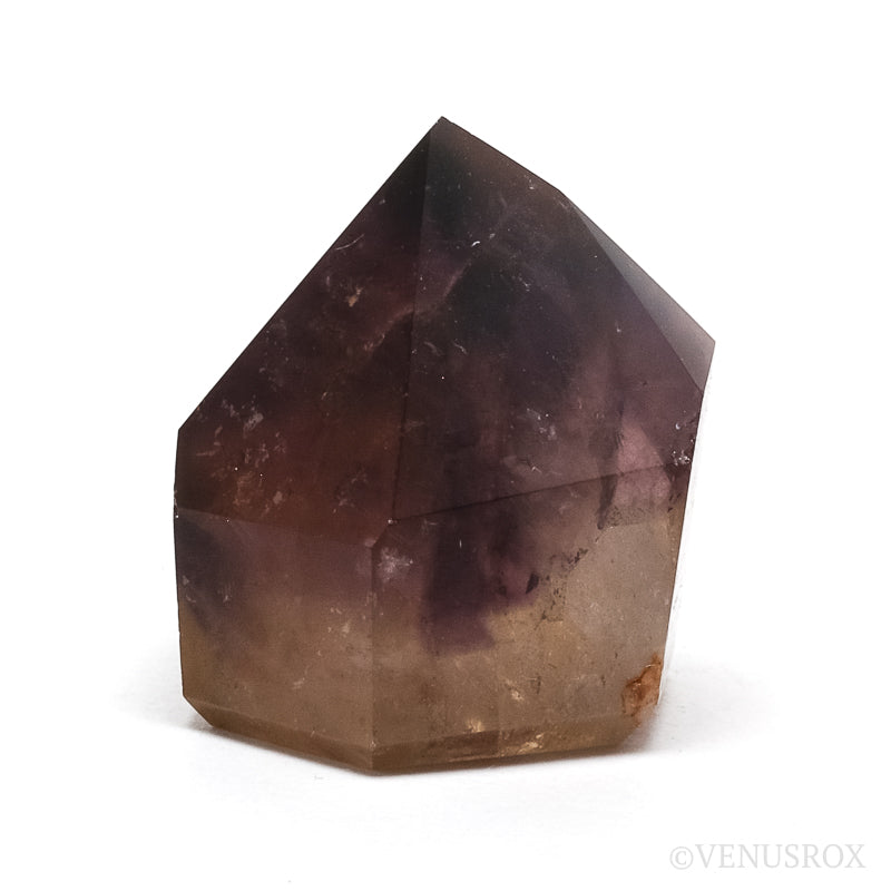 Amethyst with Hematite Phantom in Clear Quartz Polished Point from Cristalina, Goiás, Brazil | Venusrox