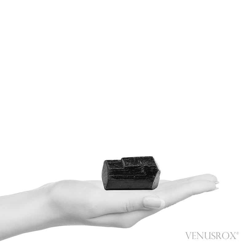 Black Tourmaline Double Terminated Natural Crystal from India | Venusrox