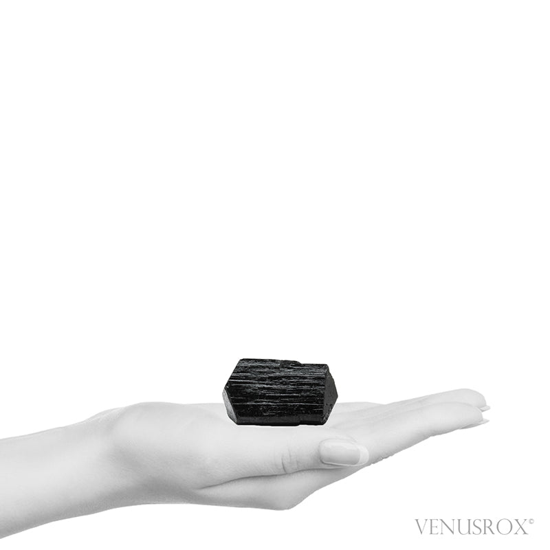 Black Tourmaline Double Terminated Natural Crystal from India | Venusrox