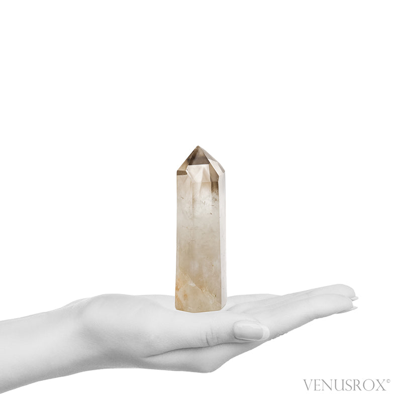 Smoky Phantom Quartz Polished Point from Madagascar | Venusrox