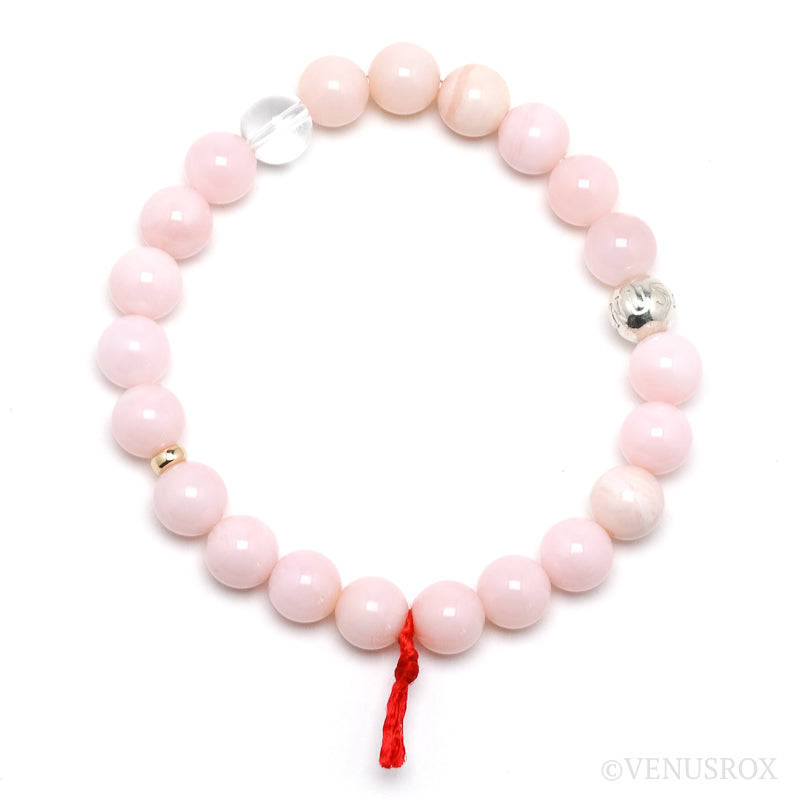 Pink Opal Bead Bracelet from Peru | Venusrox