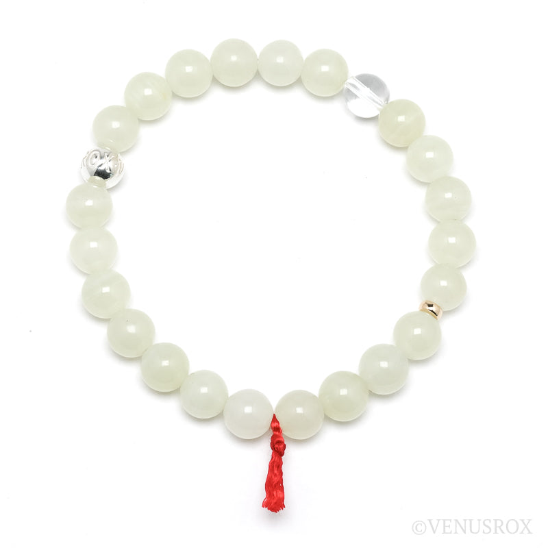 Green Calcite Bead Bracelet from Afghanistan | Venusrox