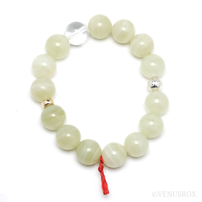 Green Calcite Bead Bracelet from Afghanistan | Venusrox