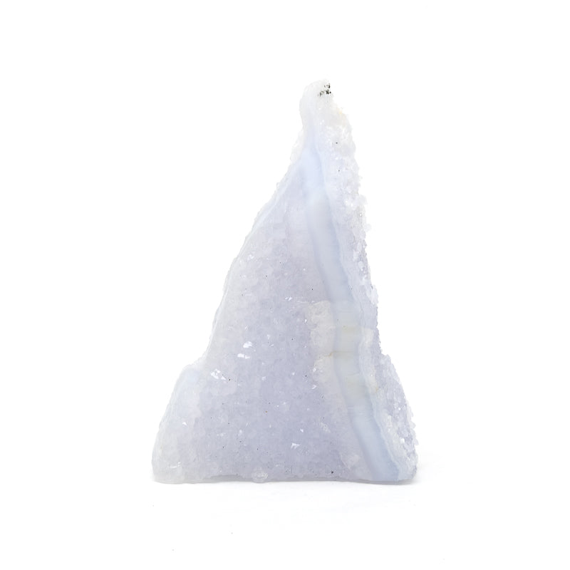 Blue Chalcedony Natural Crystal from Chikwawa, Malawi | Venusrox