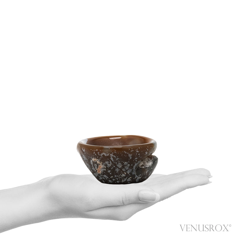 Agate Part Polished/Part Natural Bowl from Brazil | Venusrox