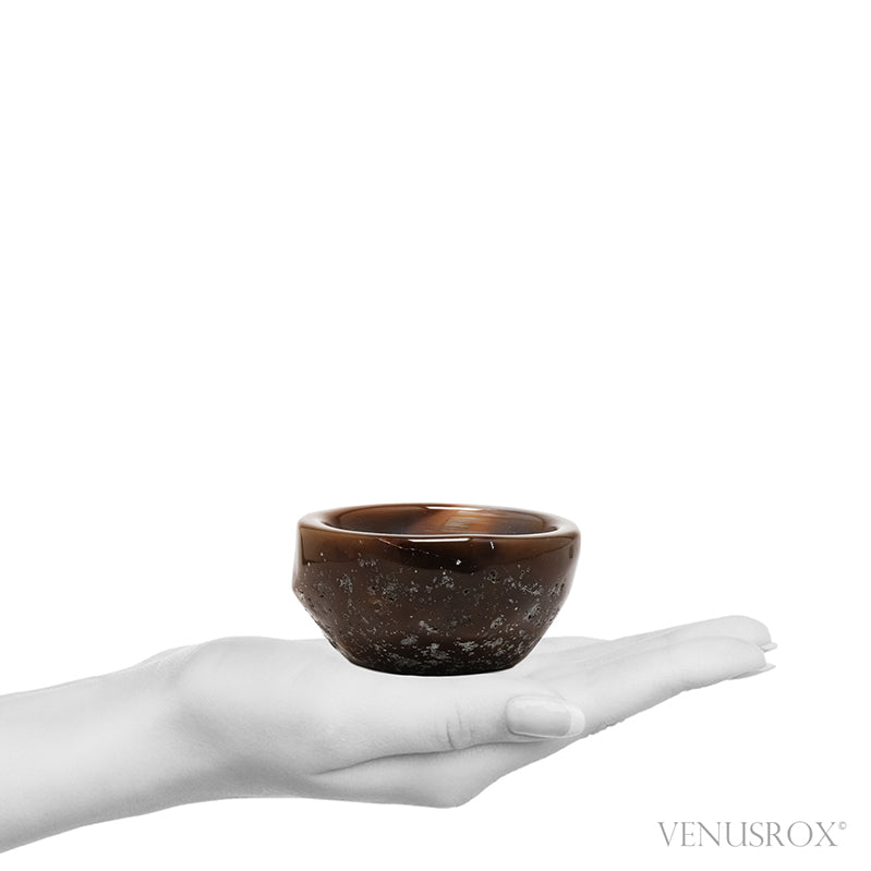 Agate Part Polished/Part Natural Bowl from Brazil | Venusrox