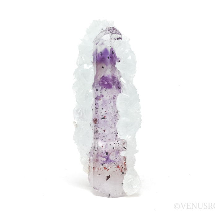 Brandberg Amethyst/Smoky Phantom Quartz with Prehnite Natural Point from the Brandberg Mountains, Namibia | Venusrox