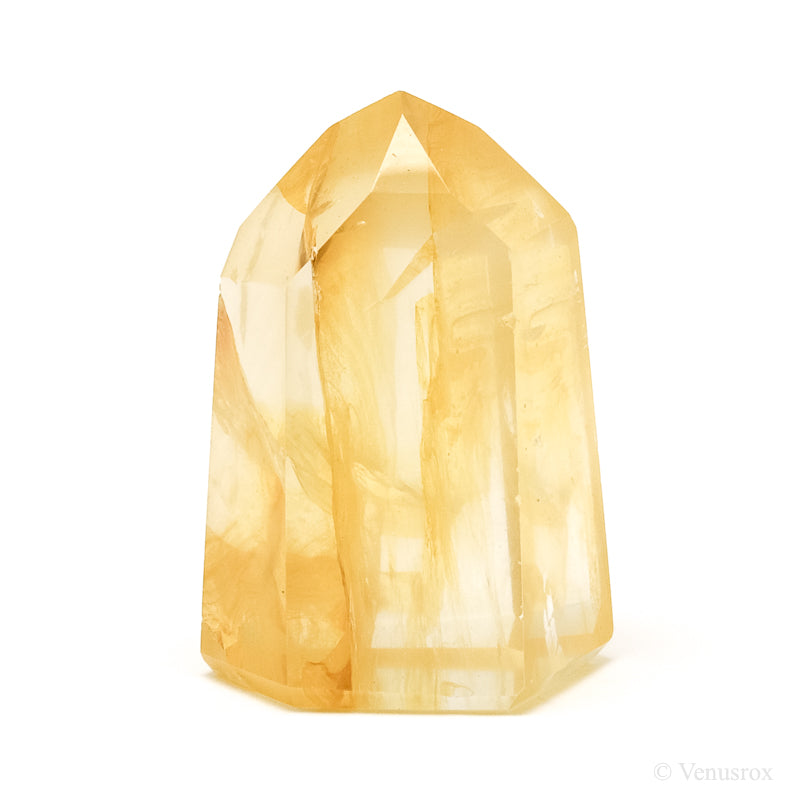 Golden Quartz Polished Point from Brazil | Venusrox