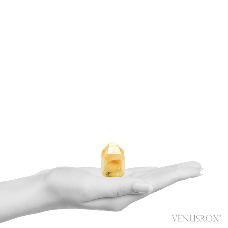 Golden Quartz Polished Point from Brazil | Venusrox