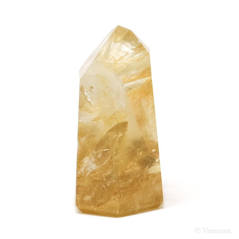 Golden Quartz Polished Point from Brazil | Venusrox
