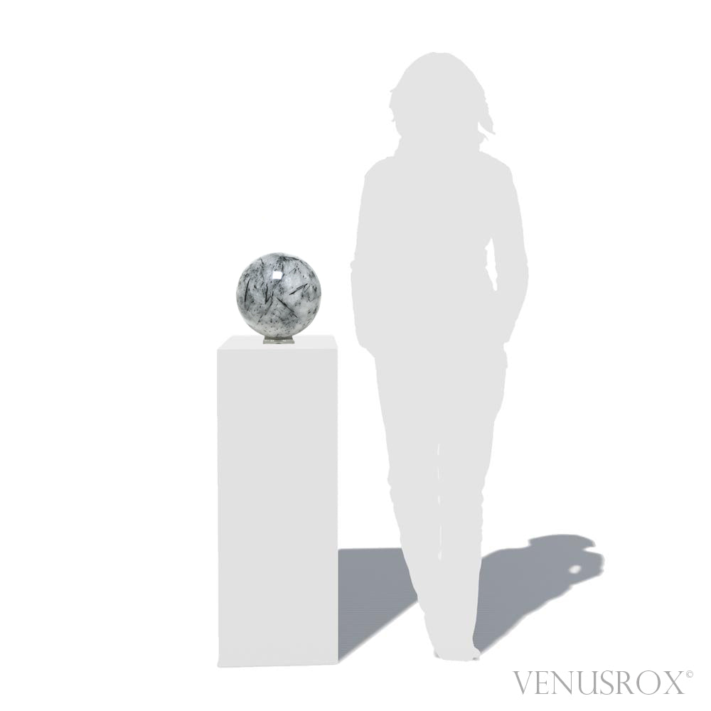 Tourmalinated Quartz Sphere from Brazil | Venusrox