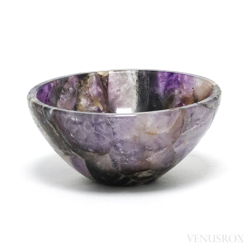 Chevron Amethyst Polished Bowl from India | Venusrox