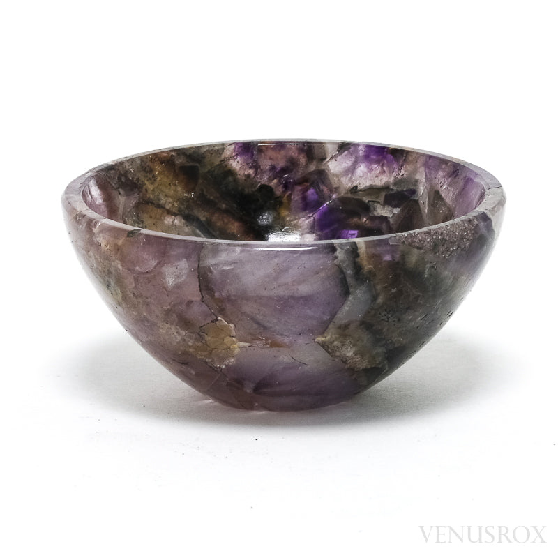 Chevron Amethyst Polished Bowl from India | Venusrox